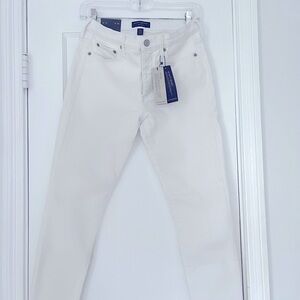 Banana Republic White Slim Jeans Classic Fit
